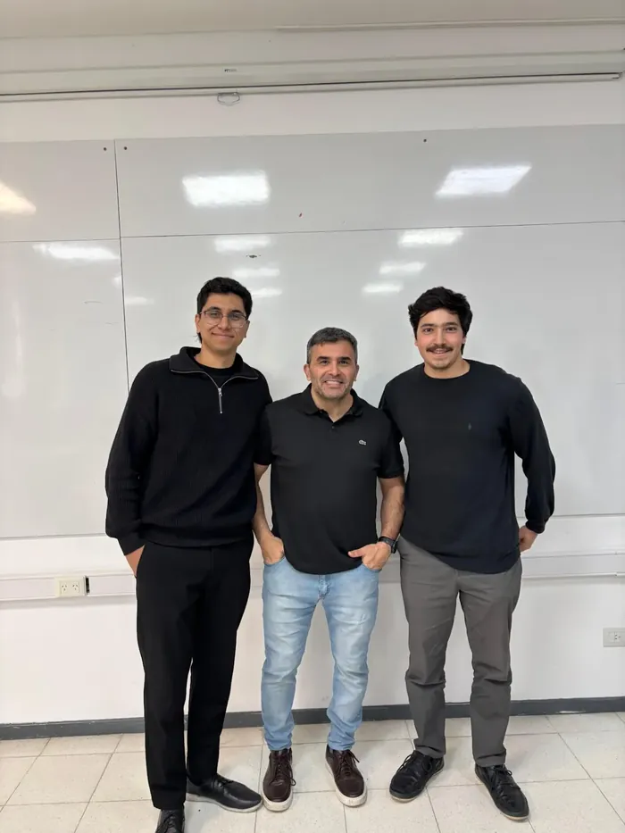 Tomás Juncos, Andrés Pallaro y Máximo Huespe